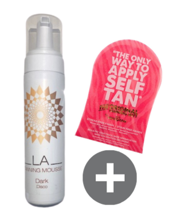 LA Tanning Mousse incl. handschoen - Afbeelding 3