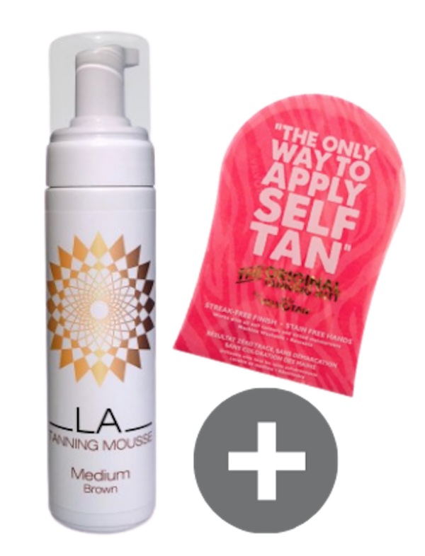 LA Tanning Mousse incl. handschoen - Afbeelding 2